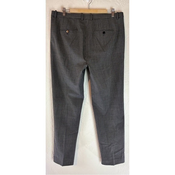 Theory Heartsdale Clasic Check Wool Blend Trouser Pants Workwear Office, size 12 - Picture 5 of 9